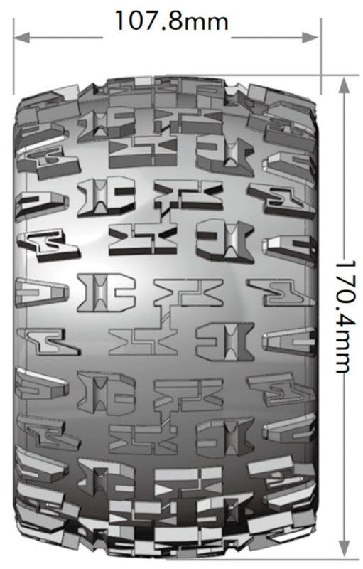 Louise R/C L-T3218X 1:8 MT-Pioneer Sport Monster Truck Tires