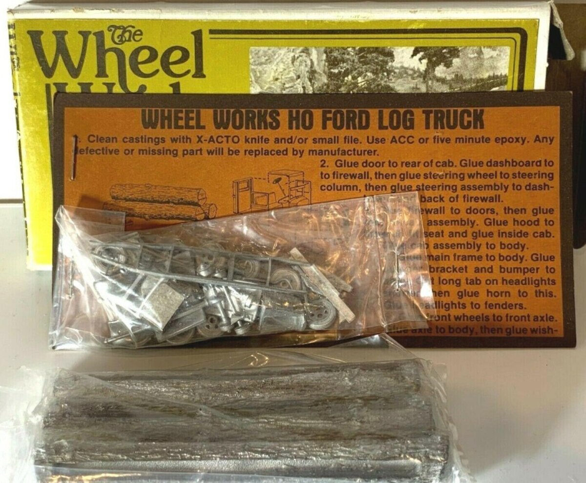 Wheel Works WW-112 HO Scale Ford Log Truck Metal Kit