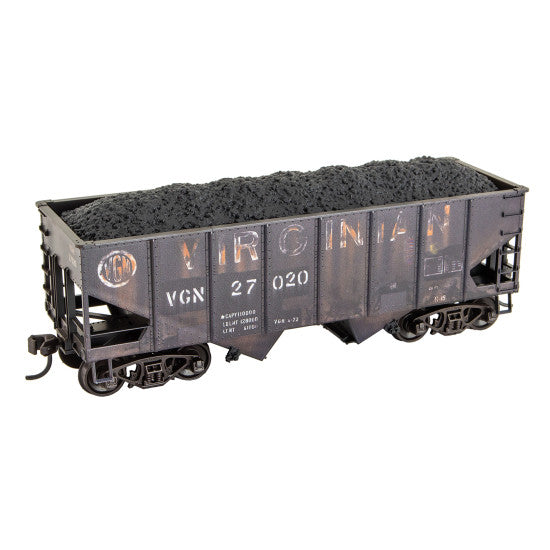 Micro-Trains 2500002 HO Virginian Weathered 33' Twin Bay Open Hopper Kit #27020