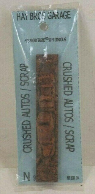 Haybros 2001 16 N Scale Crushed Autos/Scrap Load Fits Micro Trains 50' Gondolas