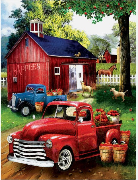 Sunout "Apples For Sale" 300 Piece Jigsaw Puzzle 18" x 24"