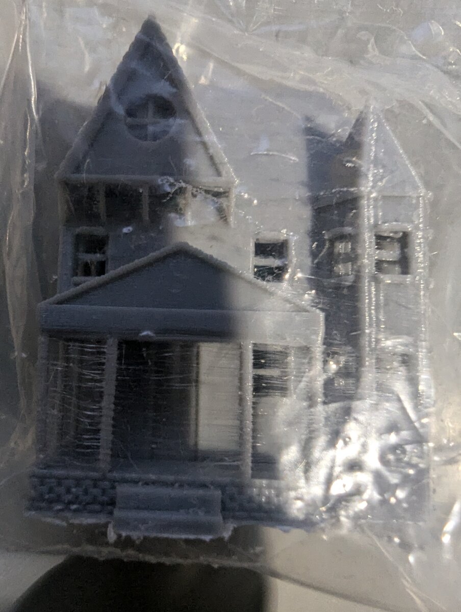 CrutchForm ZG04L Z Scale 3D Printed Undecorated Plastic House