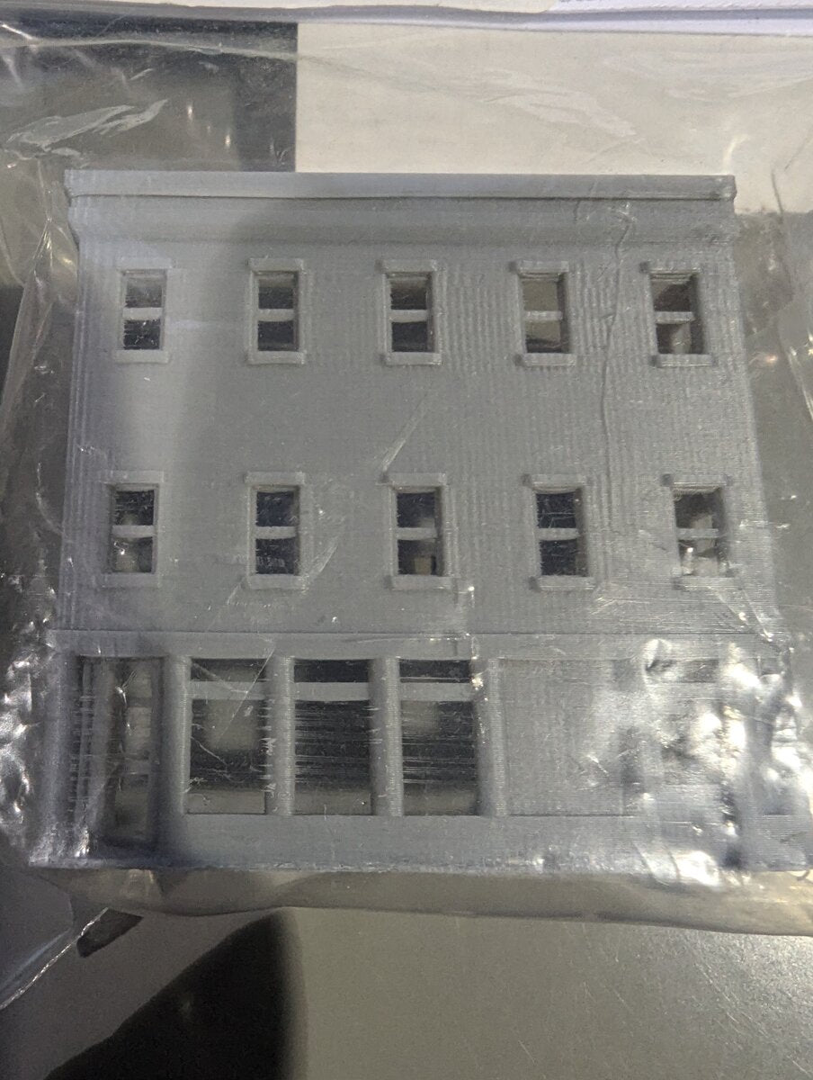 CrutchForm Z303R Z Scale 3D Printed Undecorated Plastic Rectangular Window