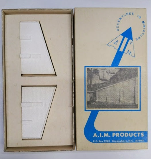 AIM 202-325 N Scale Abutment Wings Cut Stone (Box of 2)