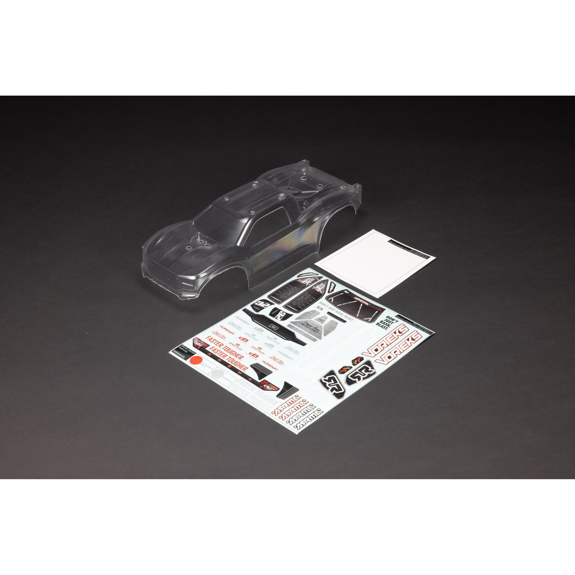 ARRMA ARA-1554 1:10 VORTEKS 2WD Clear Body with Decals