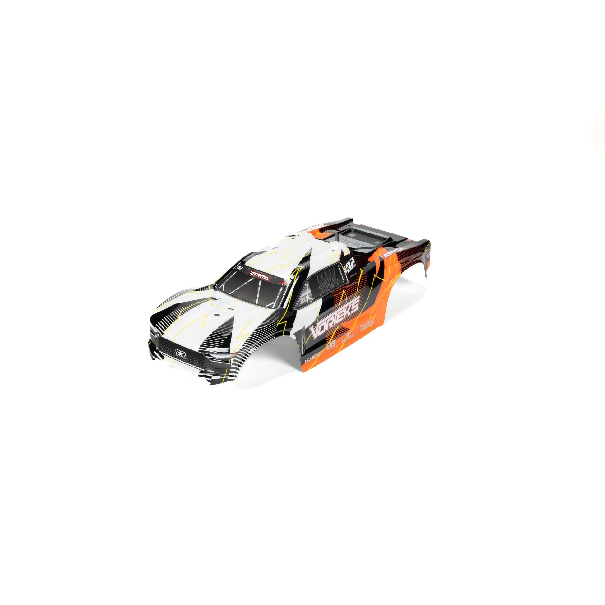 ARRMA ARA-1555 1:10 VORTEKS Clipless Orange Painted Trimmed Body Set with Decals