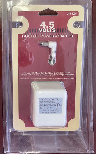 Menards 289-4005 4.5V 1-Outlet Power Adaptor