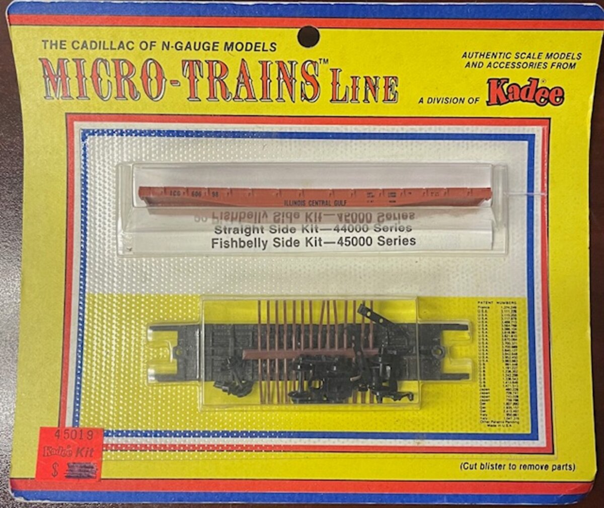 Kadee 012783-1 N Micro-Trains Line Illinois Central Gulf Flat Car Kit