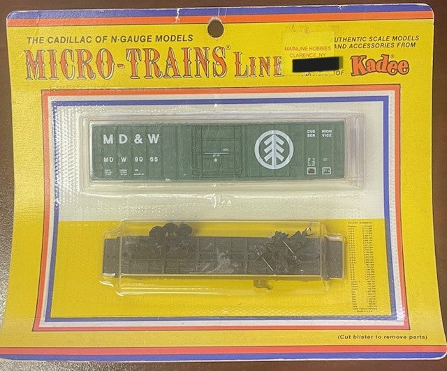 Kadee 081684-1 N Micro-Trains Line MD&W 50' Box Car Kit