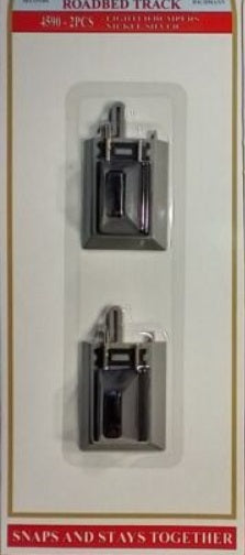 Model Power 4590 HO Scale Lock-It Roadbed Track Lighted Bumpers (Pack of 2)
