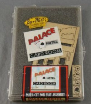 Bar Mills 0235 HO Scale Palace Hotel Billboard Laser-Cut Kit