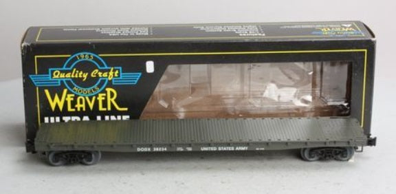 Weaver U2519LD O Scale US Army 50' Flat Car Road # 38560