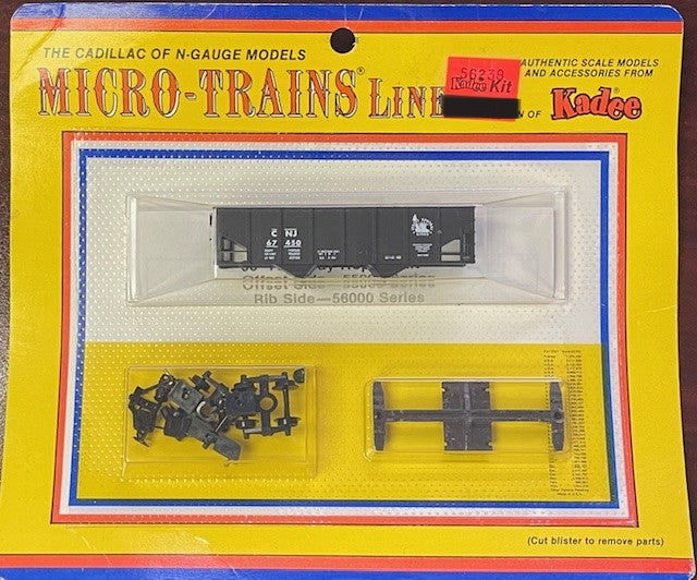 Kadee 081684-1 N Micro-Trains Line 33' CNJ Twin Bay Hopper Kit