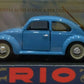 Rio SLO57 1:43 Sky Blue VW Beetle Winter Version With Wood Ski