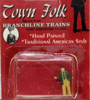 Branchline Trains 307 O Scale Town Folk Salesman Jim Figure Hand Painted