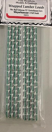 Firebox Models TWF4 N West Fraser Wrapped Lumber Loads 4 Tall Stack (Pack of 2)