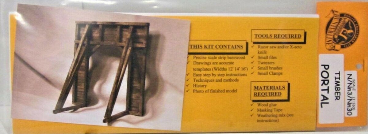 Hunterline HLSPORTAL S Scale Timber Portal Building Kit - (S/Sn3/Sn30)