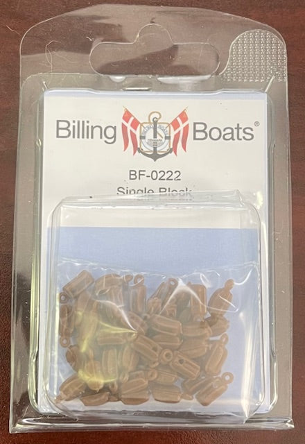 Billing Boats  BF-0222 Single Block (7mm) (Pack of 50)
