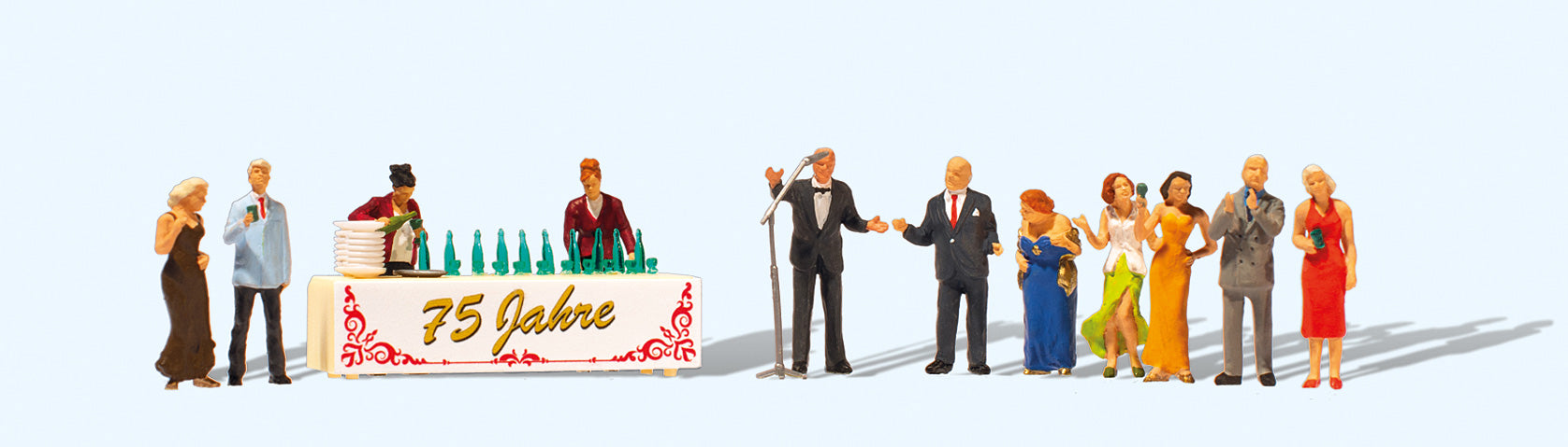 Preiser 10775 HO Anniversary Party Figures (Set of 11)