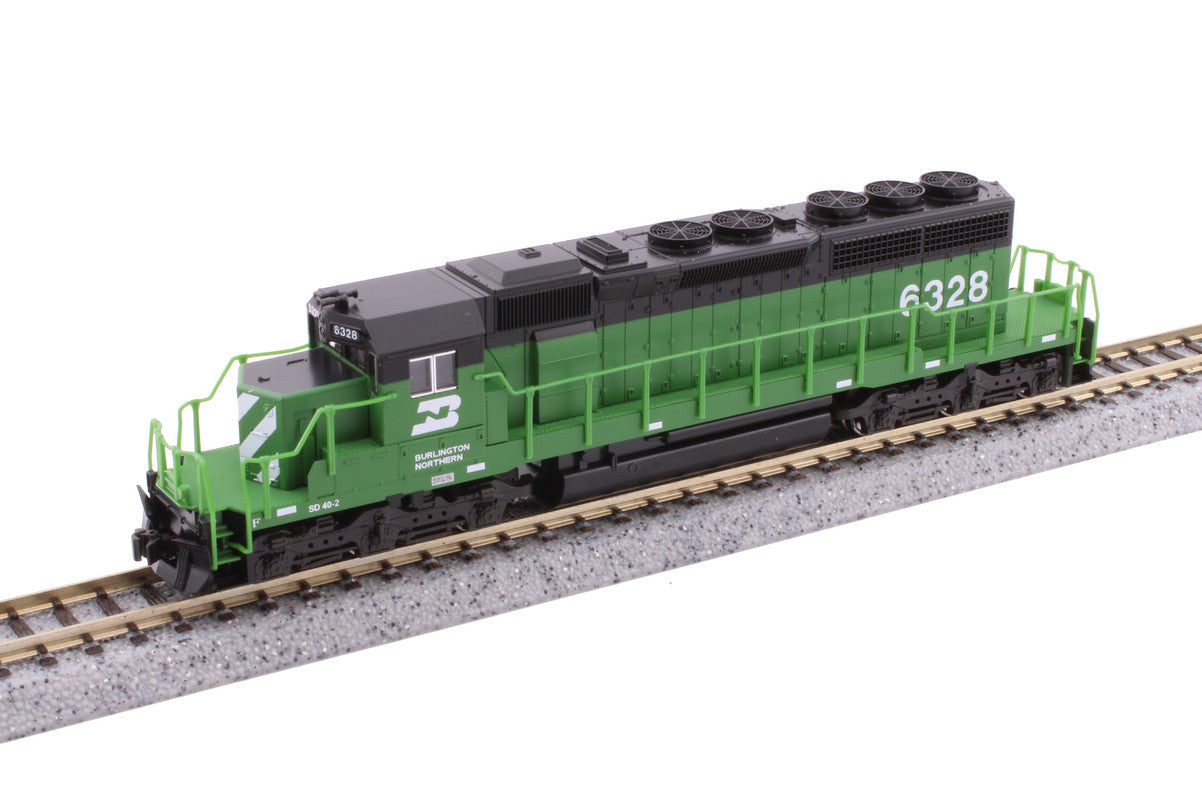 Kato 176-4822-DCC N BN Early EMD SD40-2 Diesel Locomotive with DCC #6328