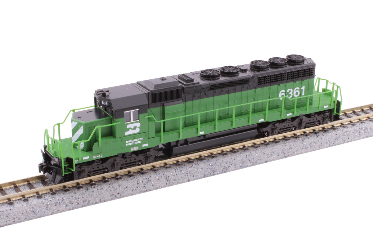 Kato 176-4823-DCC N BN Early EMD SD40-2 Diesel Locomotive with DCC #6361
