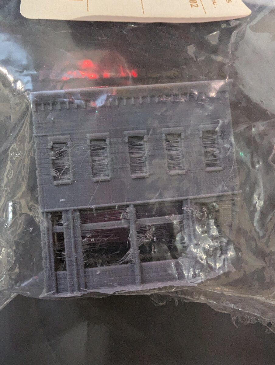 CrutchForm Z202L Z Scale 3D Printed Brick Store Front Building Structure