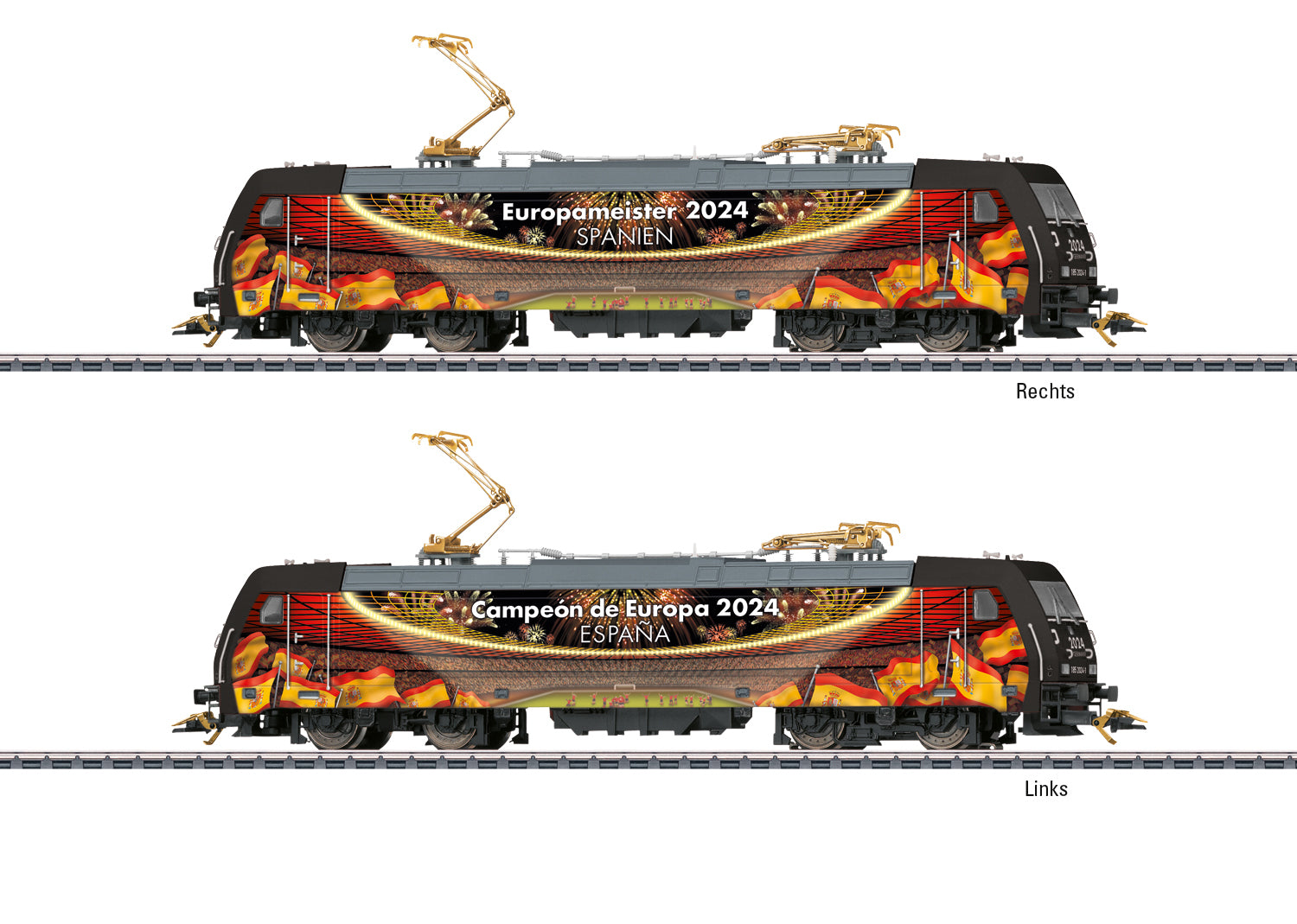 Marklin 36024 HO Honor of the European Champions Cl 185.2 Electric Locomotive