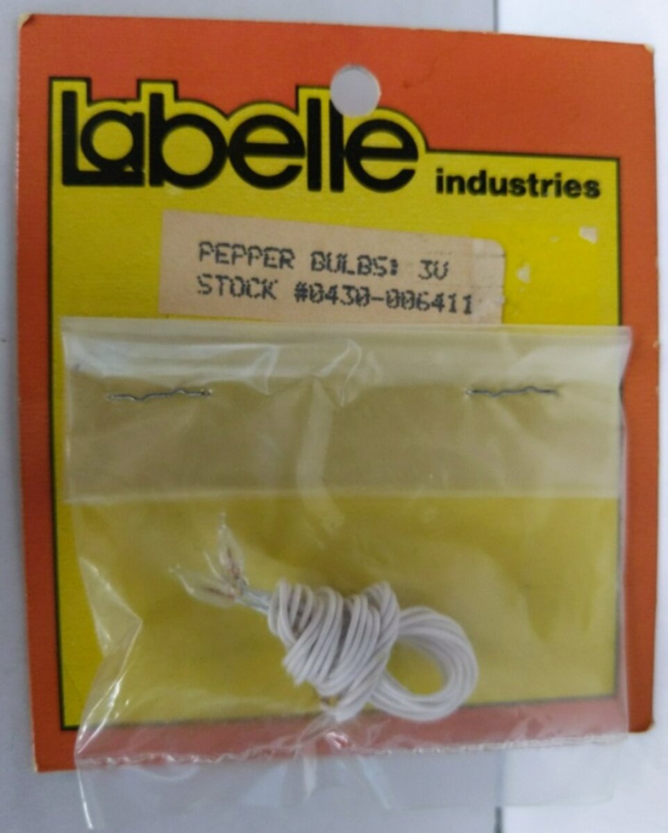 LaBelle 6411 Pepper Bulb Clear 3V (Pack of 3)