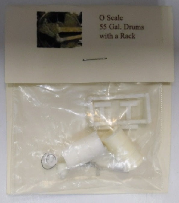 Acme 055 O GC Design Miniature 55 Gallon Drum/Oil Barrel With a Rack (Pack of 2)