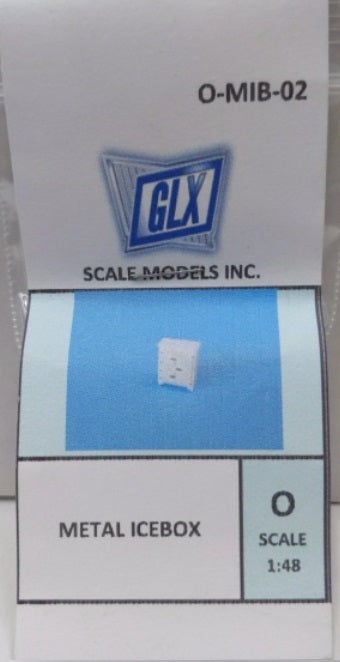 GLX Scale Models O-MIB-02 O Scale Metal Ice Box Unpainted Plastic (Pack of 2)