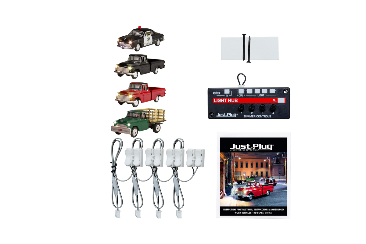 Woodland Scenics JP5906 HO Work Vehicles Value Pack (Set of 4)