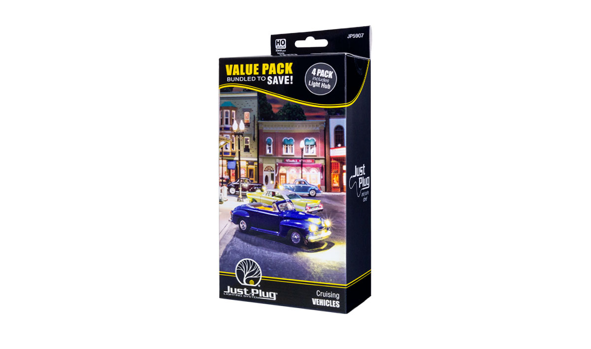 Woodland Scenics JP5907 HO Cruising Vehicles Value Pack (Set of 4)