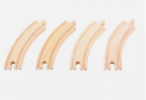 Big Jig Rails BJT102 Wooden Long Curves Track Set