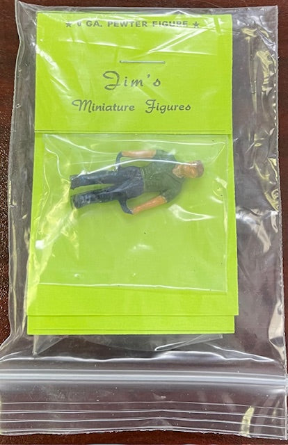 Jim's O Standing Figure with Hand truck