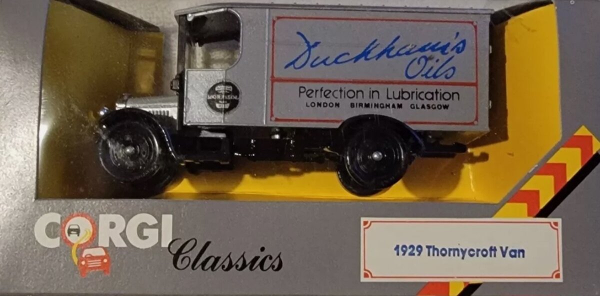 Corgi 845 1:43 Scale Duckhauis Oils 1929 Thornycroft Van – Trainz