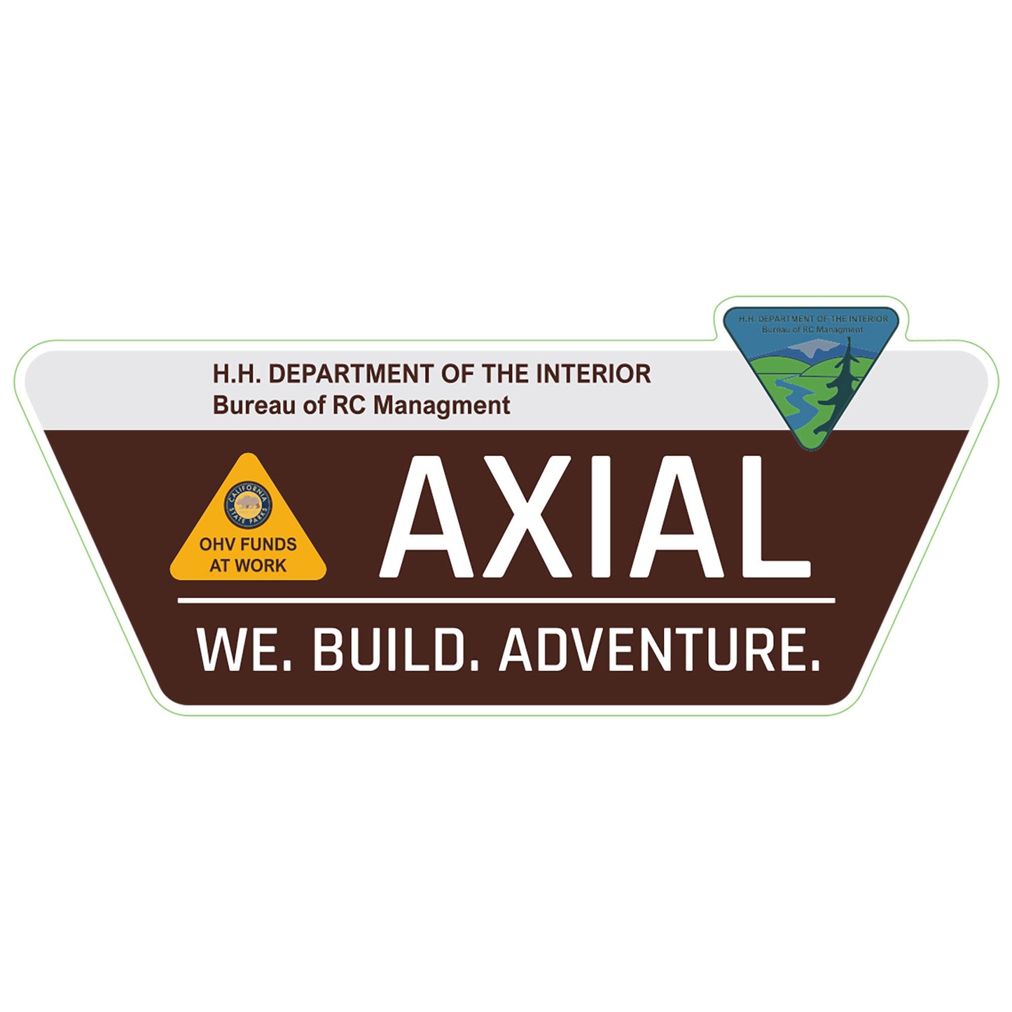 Axial AXI-2460 Bureau of RC Management Sticker (Set of 25)