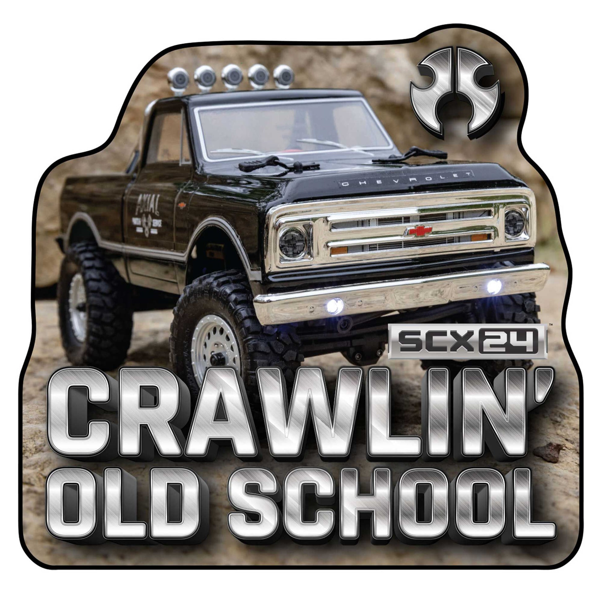 Axial AXI-2509 Axial AXI-Crawlin' Old School Sticker (Set of 25)