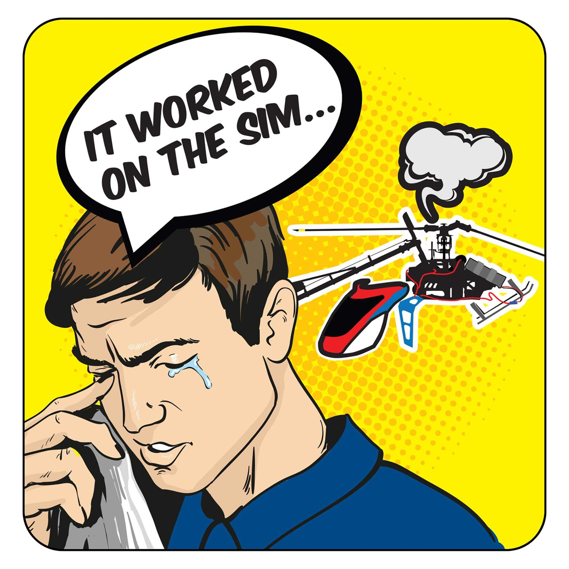 Horizon Hobby 2477 Worked in the Sim Sticker (Set of 25)