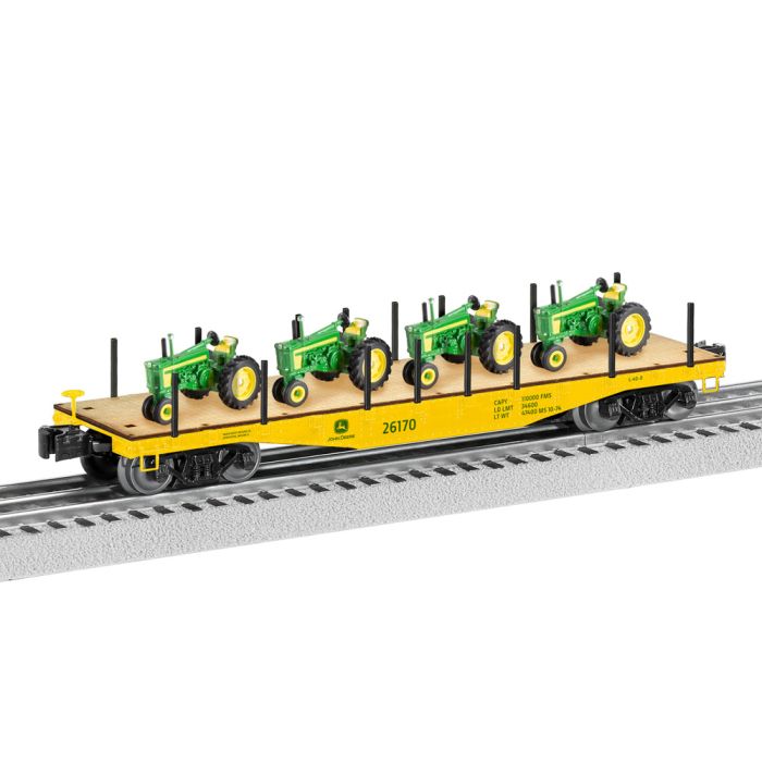 Lionel 2426170 O John Deere 40' Flatcar w/ tractor load