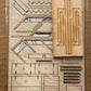 Kaw Valley Designs 204 O Scale "L" Stairs W/Landing Laser Cut Kit