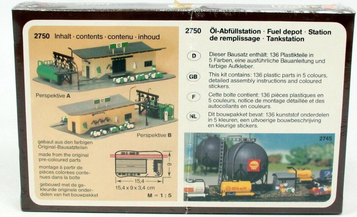Faller 2750 Z Scale Fuel Depot Building Kit