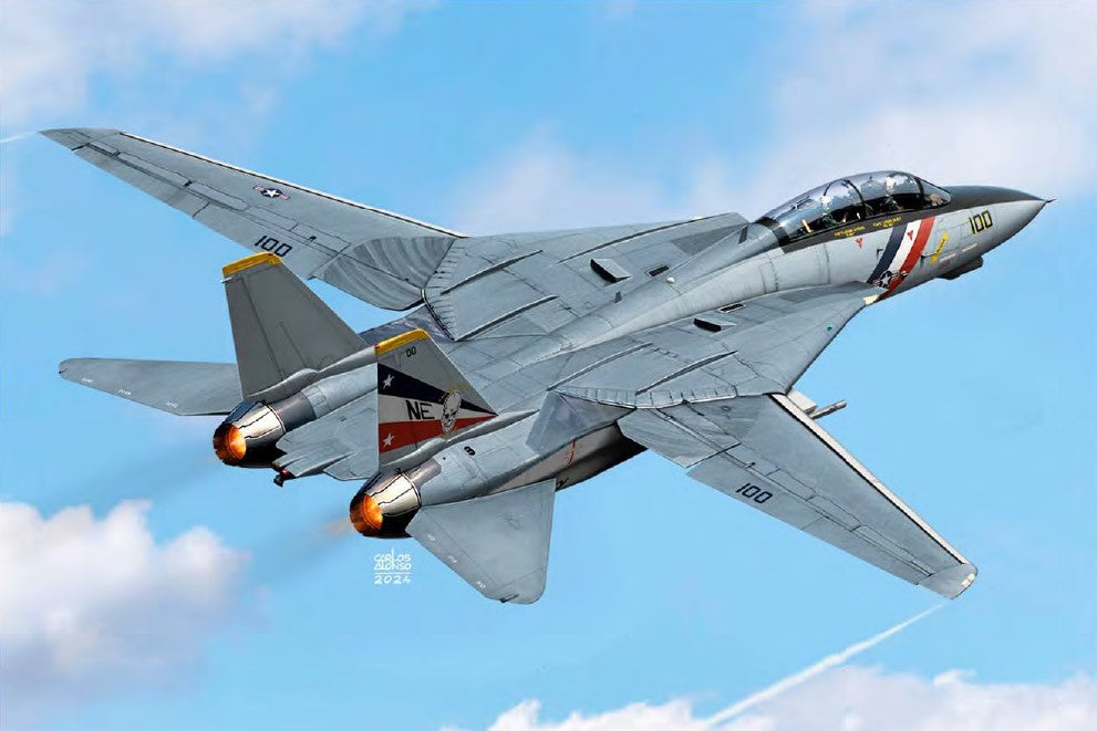 Academy 12590 1:72 F-14D Super Tomcat "VF-2 Bounty Hunters" Aircraft Plastic Kit