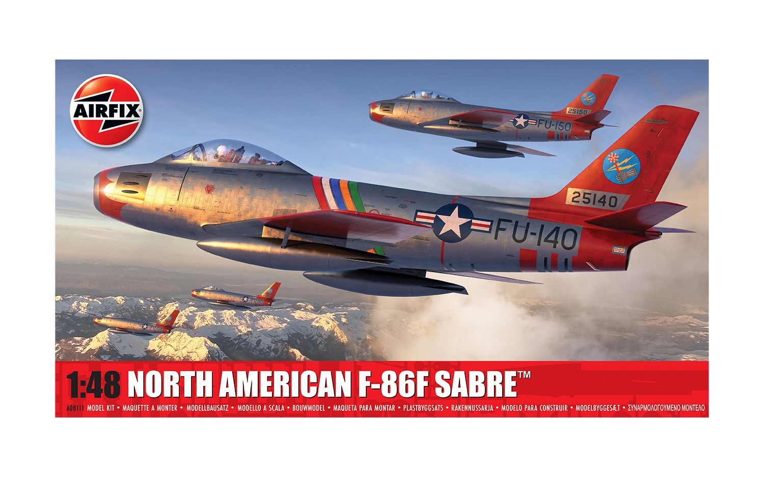 Airfix Products A08111 1:48 North American F-86F Sabre Aircraft Plastic Kit