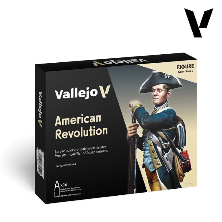 Vallejo Paint 70259 American Revolution Figure Acrylic Paint (Set of 16)