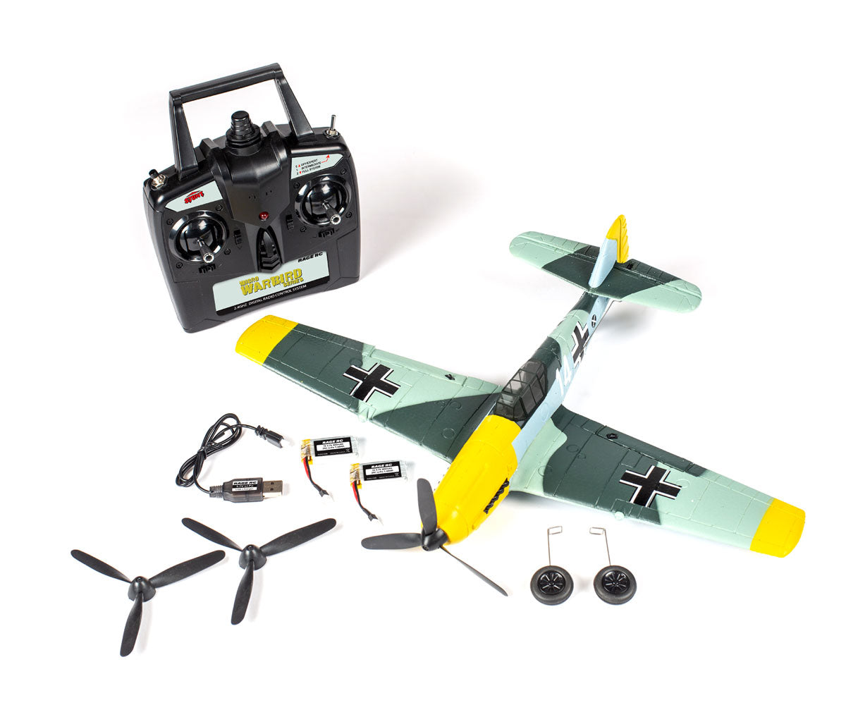 Rage R/C A1304V2 Messerschmitt Bf 109 Micro RTF Airplane with PASS System