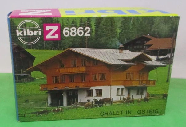 Kibri B-6862 Z Scale Chalet in Gsteig for Track Building Kit