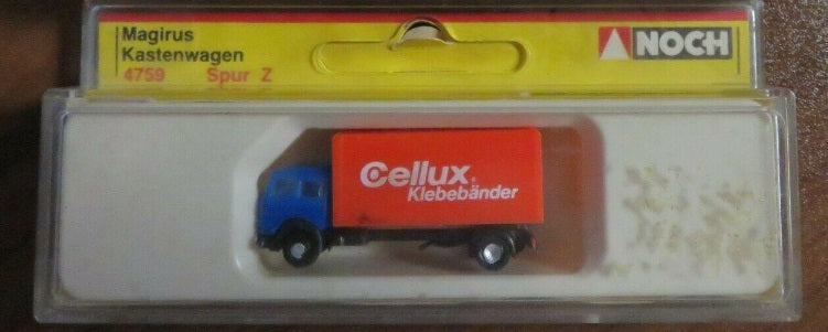 Noch 4759 Z Scale Cellux Klebebander Box Truck Fiat