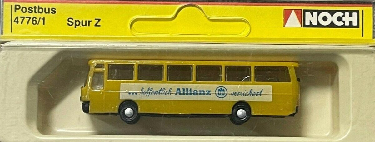 Noch 4776 Z Scale Yellow Allianz Bus