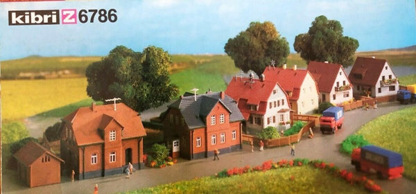 Kibri 6786 Z Scale Six Houses # 6784/6782/6780 for Model Railroads