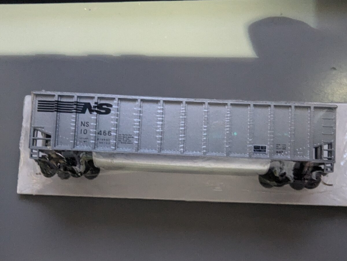 E&C Shops 10466 N Scale Norfolk & Southern Silver Coal Hopper Car